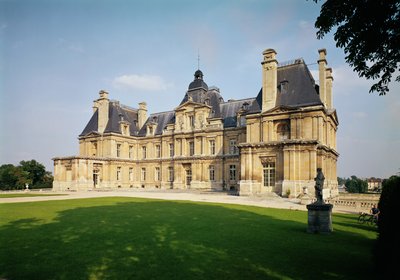 Ansicht der Westfassade des Château de Maisons-Laffitte, erbaut 1642-51 von Francois Mansart